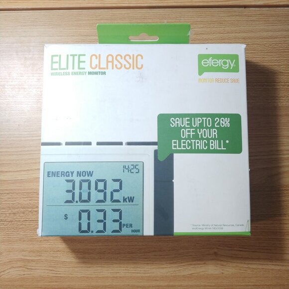 NEW Efergy Elite Classic 3 Phase Energy Monitor (Max 3 x 90 Amp, 90-600Volt) - Picture 1 of 4